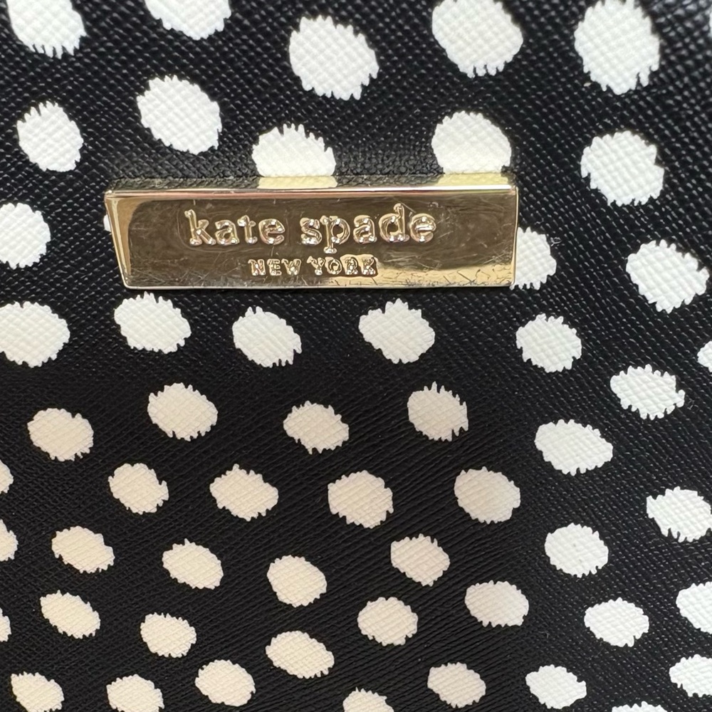 Kate Spade New York Polka Dot Mini Backpack Purse Gold Designer Everyday Purse - Picture 6 of 8